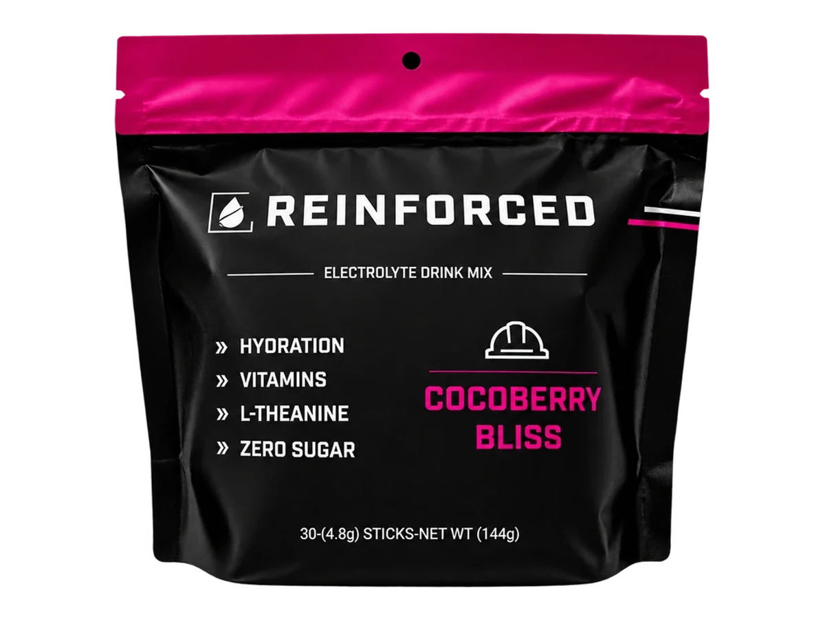 Reinforced Cocoberry Bliss zero-sugar electrolyte mix pouch